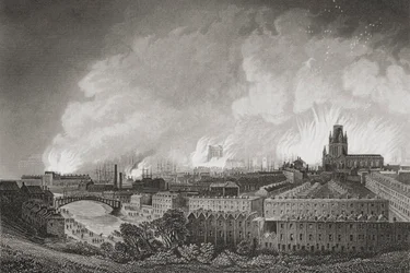 Bristol, Inghilterra, durante i disordini del 1831, 1883